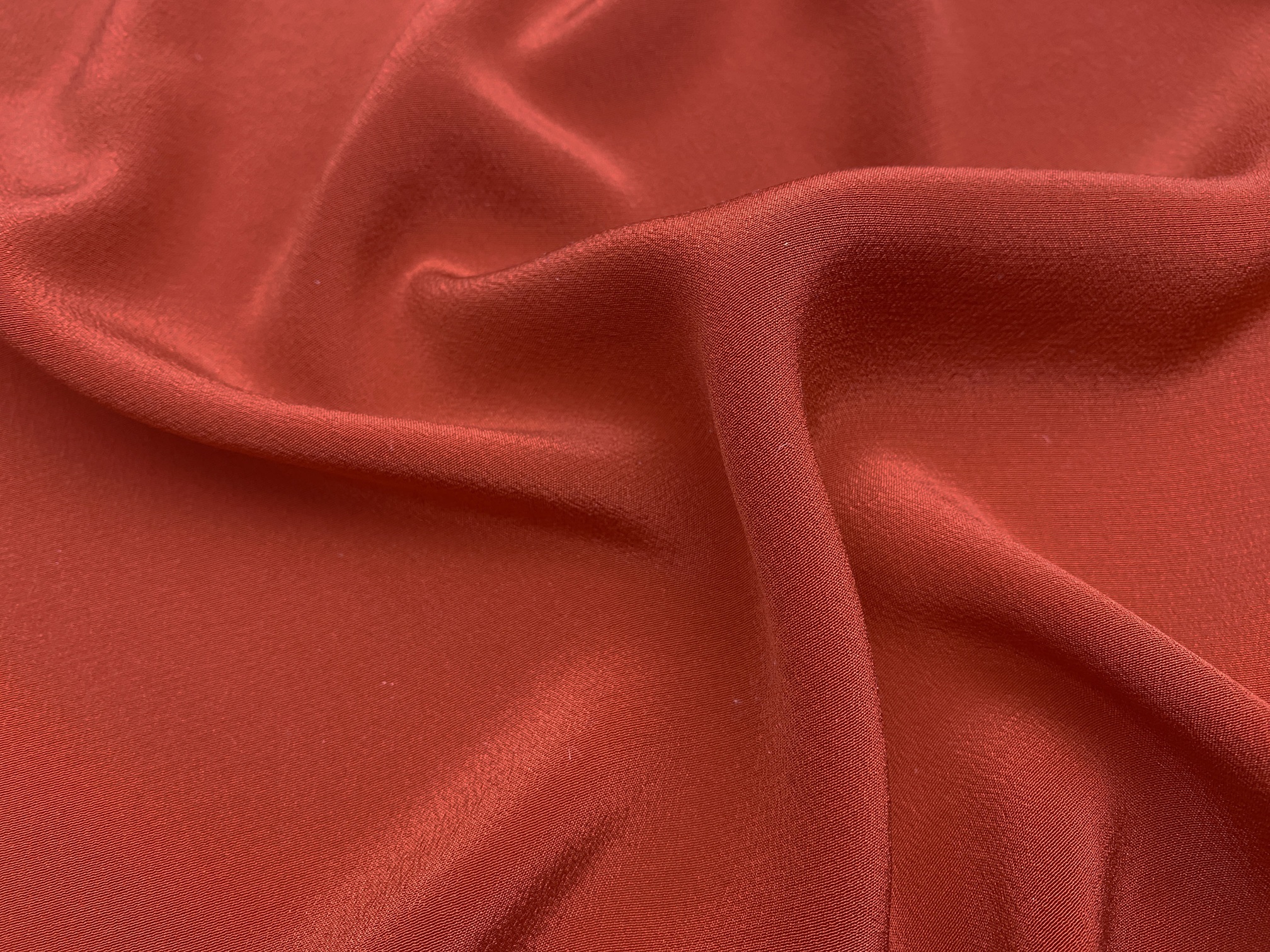Ткань Крепдешин  терракотового цвета 46835 3