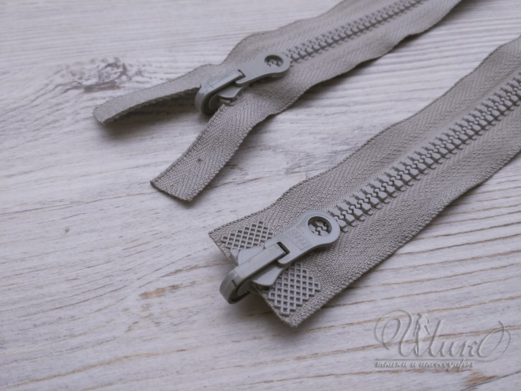 Молния ТР 57см 5 2з реверс х/б серый 96246 2